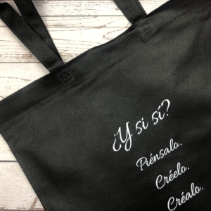 Bolsa ¿Y si sí? 38 x 41,5 x 8,5 cm