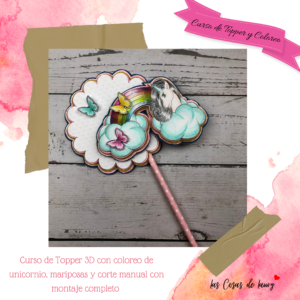 Curso de Cake Topper - Coloreo y Papelería Creativa